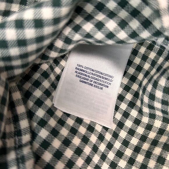 Ralph Lauren size 24M green gingham long sleeve button up - Picture 5 of 5
